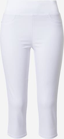 Freequent Skinny Pants in White: front