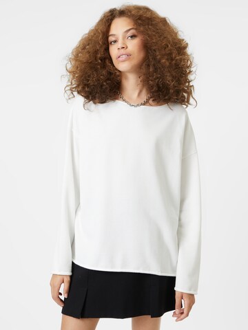 JuviaSweater majica - bijela boja: prednji dio