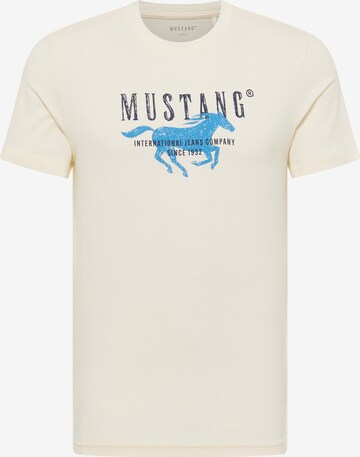 MUSTANG T-Shirt 'Style Austin' in Weiß: Vorderseite