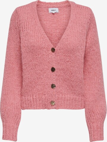 ONLY Knit Cardigan 'Minni' in Pink: front