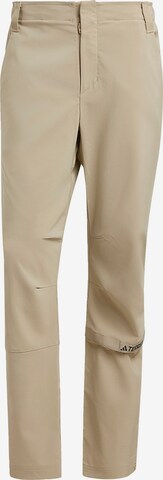 ADIDAS TERREX Slimfit Outdoorhose in Beige: predná strana