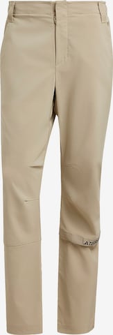 Pantalon outdoor ADIDAS TERREX en beige : devant