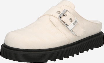 GCDS Mules in White: front