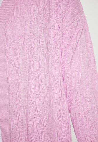 swirly Gebreid vest in Roze