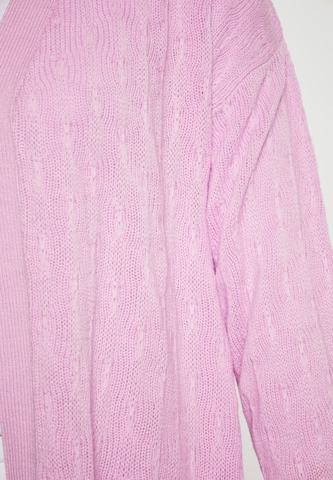 swirly Gebreid vest in Roze