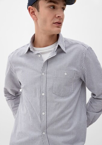 s.Oliver Regular fit Button Up Shirt in Grey