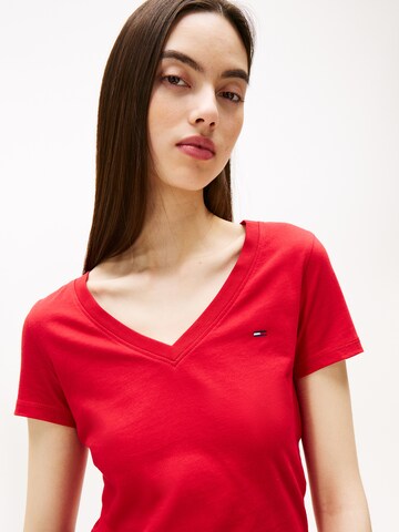 Tommy Jeans Тениска в червено