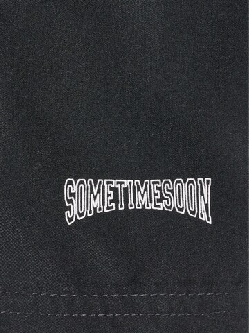 SOMETIME SOON Plavecké šortky – černá