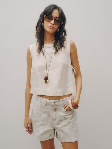 Next Wide Leg Shorts in Grau