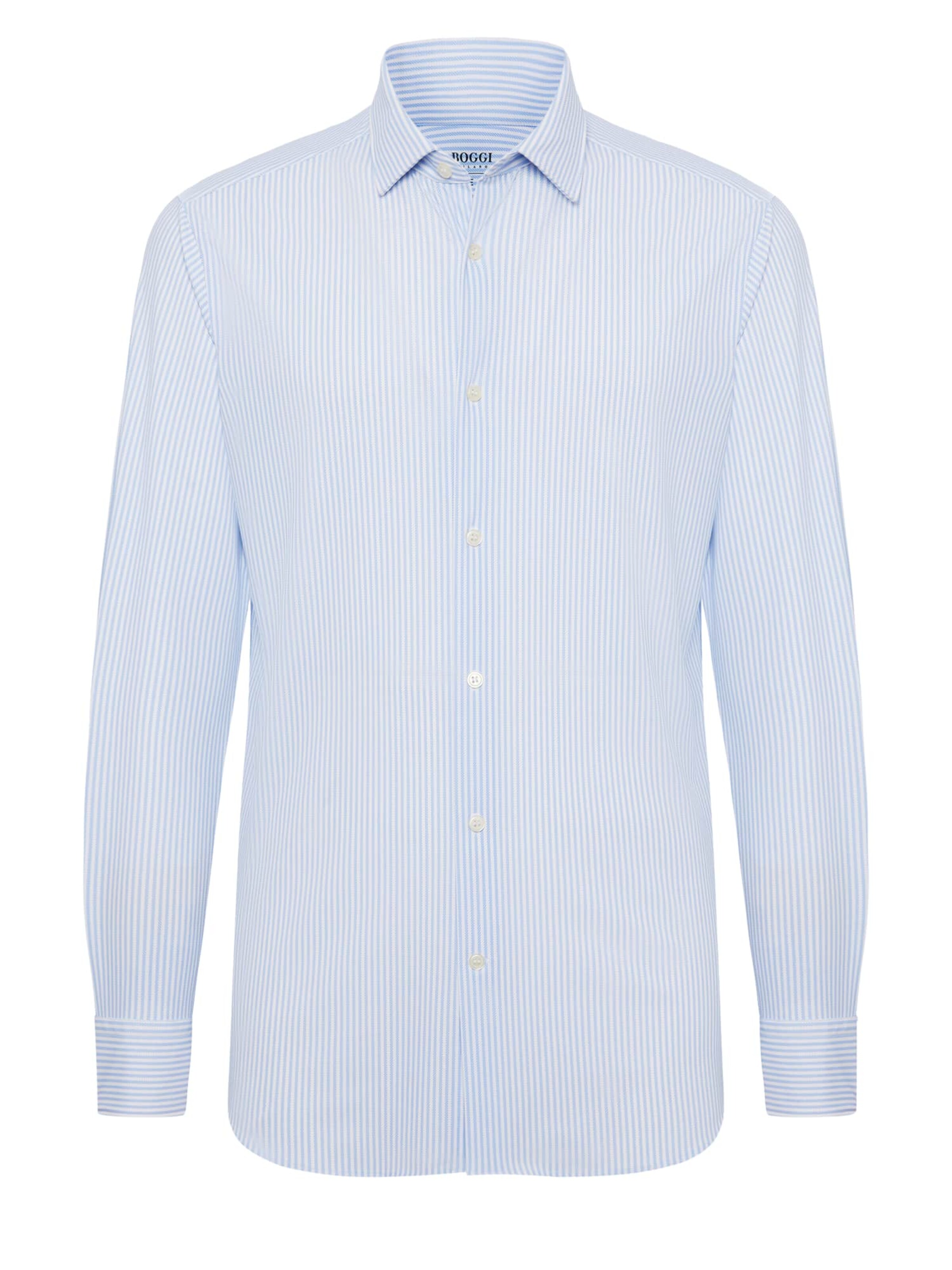 Slim fit Camicia di Boggi Milano in blu: frontale