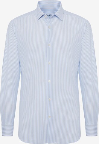 Boggi Milano Slim fit Button Up Shirt in Blue: front