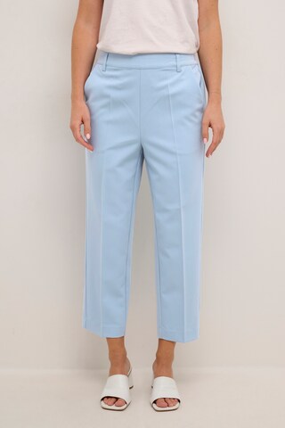 Kaffe Loose fit Pleated Pants 'sakura' in Blue: front