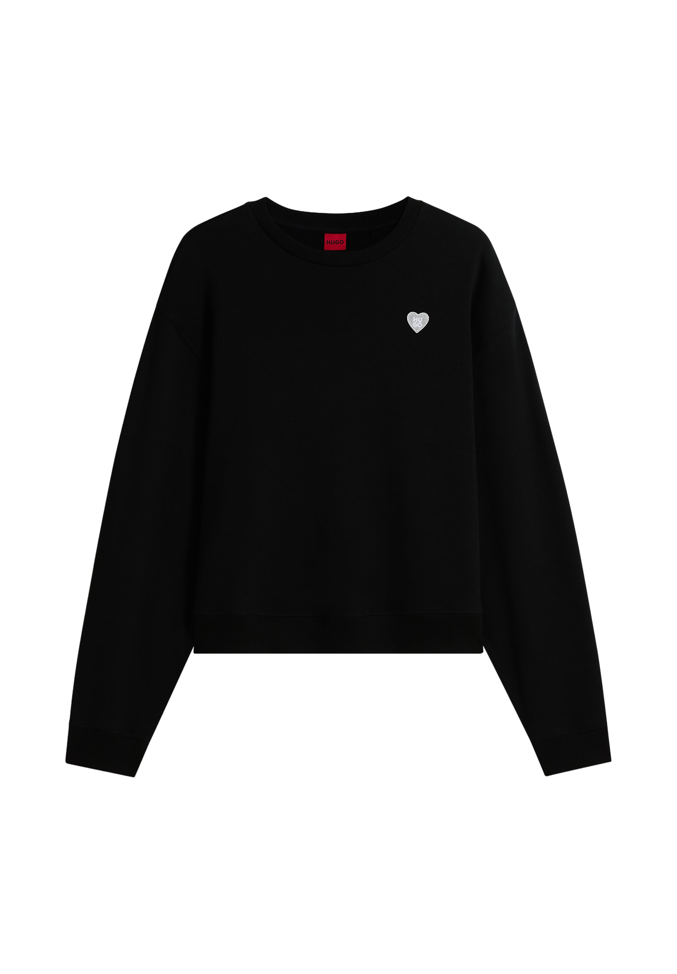 HUGO Sweatshirt 'Deroxina_10' i sort: forside
