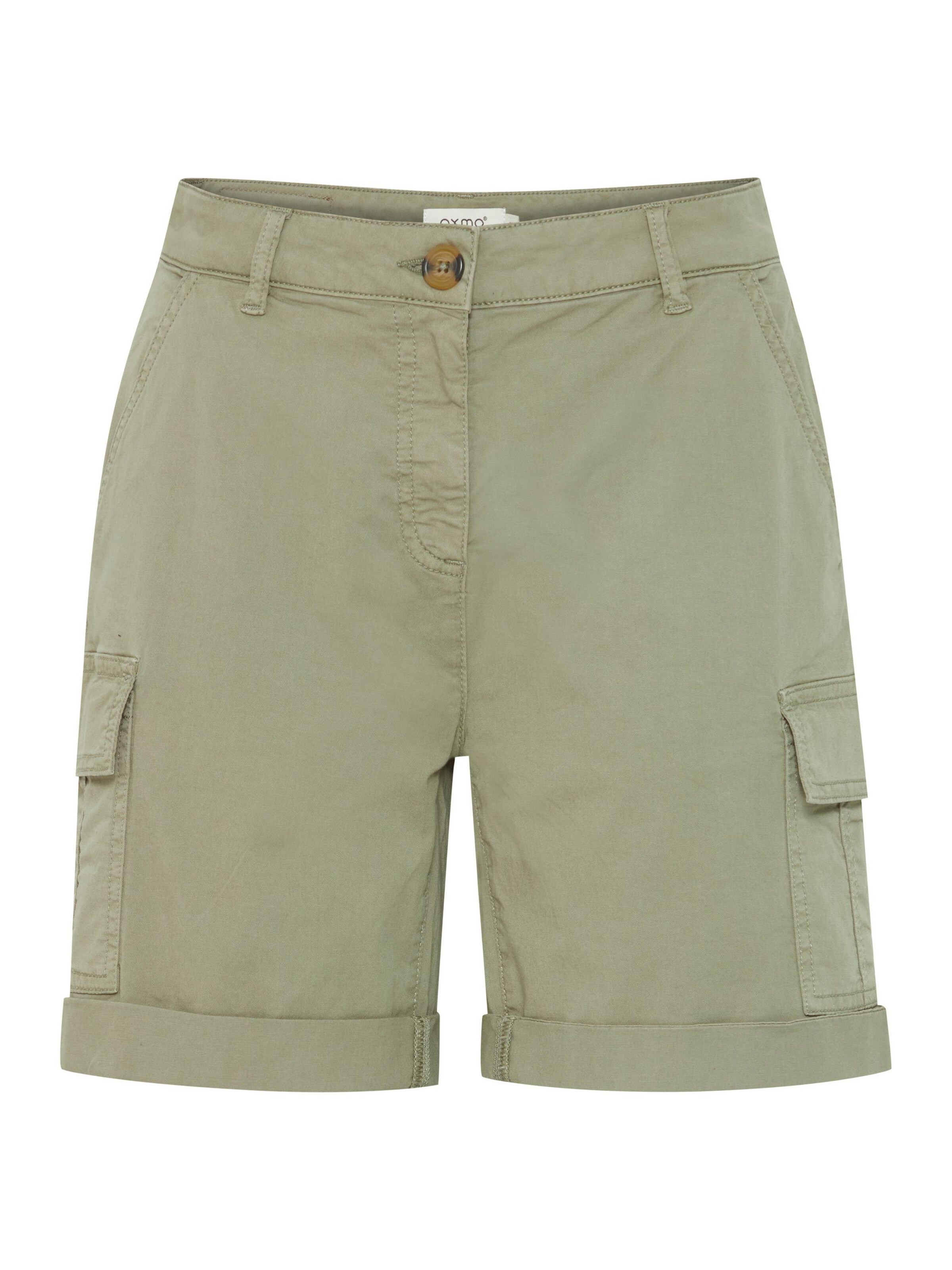 Oxmo - Regular Calças cargo 'Chanice' em verde: frente