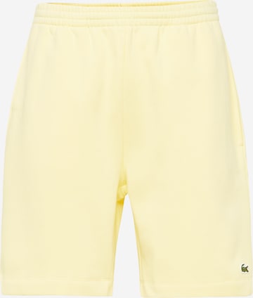 LACOSTE Trousers in Yellow: front