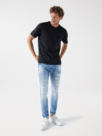 Coupe slim Jean Salsa Jeans en bleu