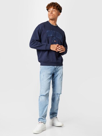 Tommy Jeans Sweatshirt 'Reverse Slub' in Blue