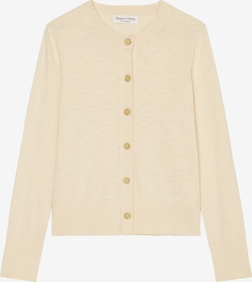 Marc O'Polo Gebreid vest in Beige: voorkant