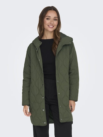 JDY Winter Jacket 'VALERI' in Green: front