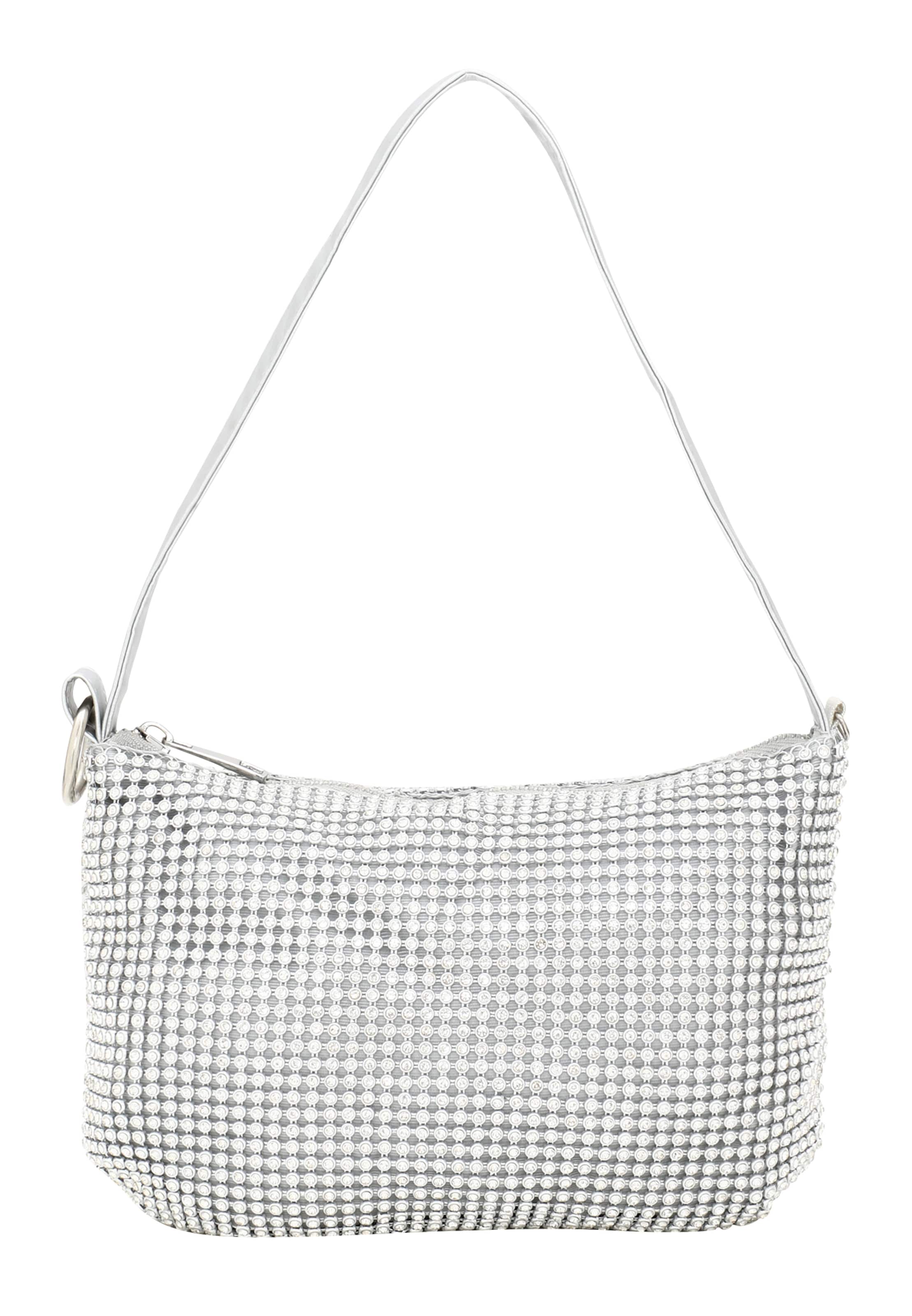 NAEMI Schoudertas in Zilver: voorkant