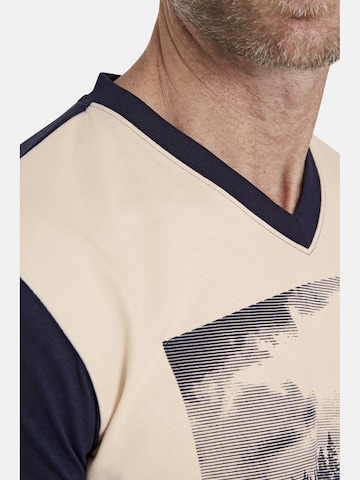 T-Shirt ' Kisping ' Jan Vanderstorm en beige