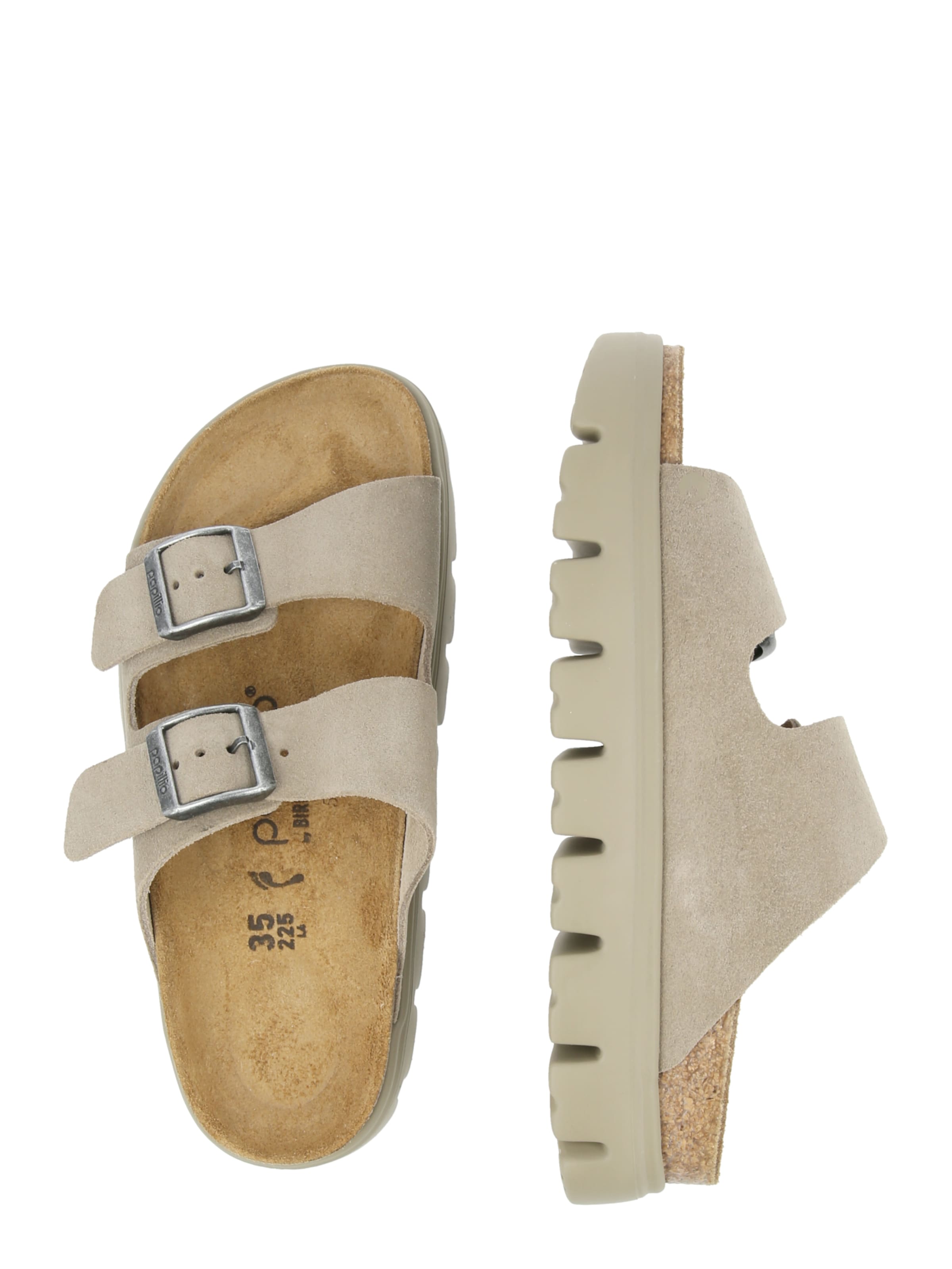BIRKENSTOCK Чехли 'Arizona' в сиво