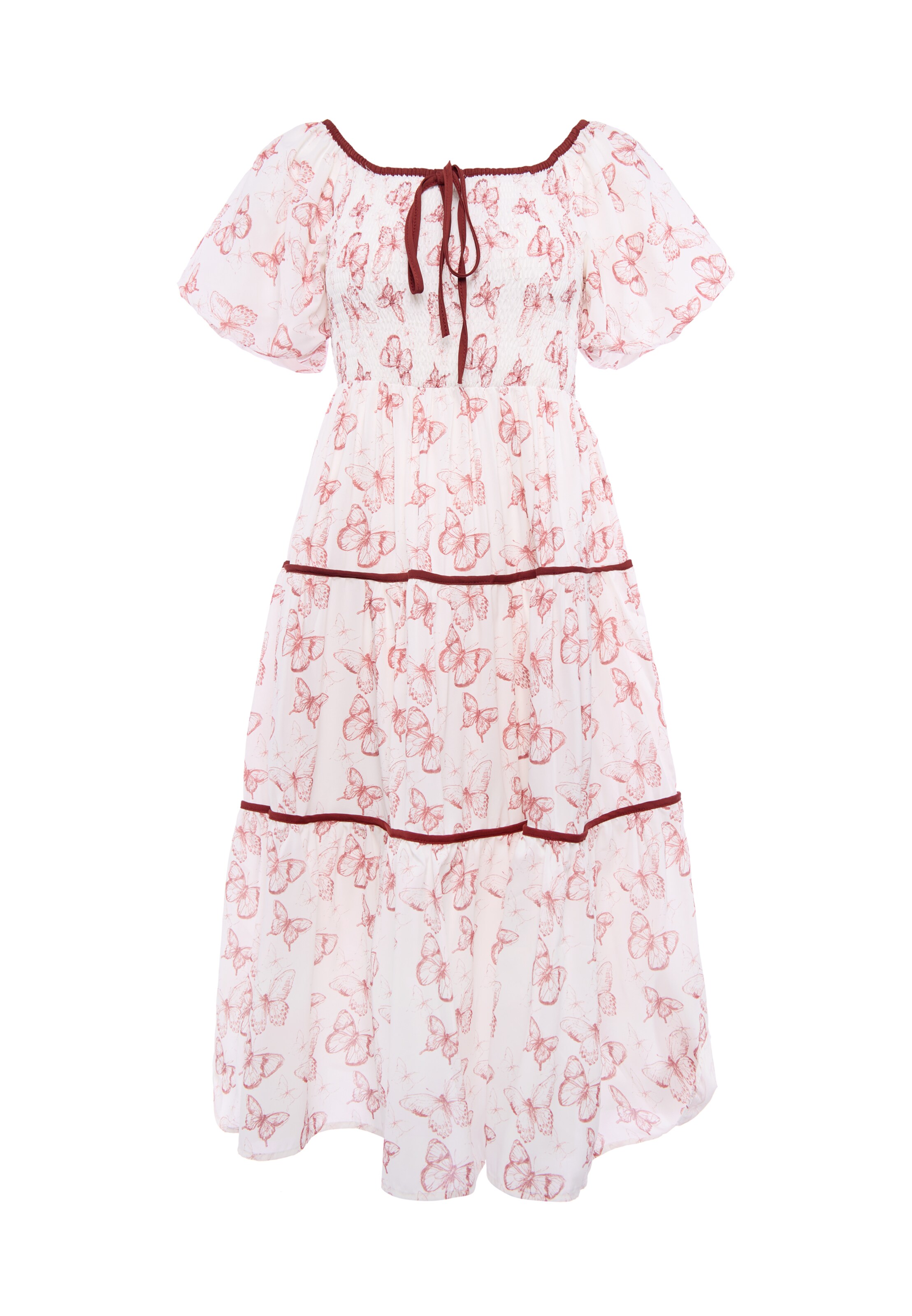 faina Dress in Beige: front