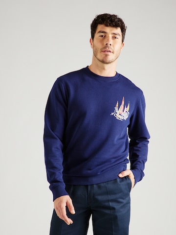 SCOTCH & SODA Sweatshirt in Blau: predná strana