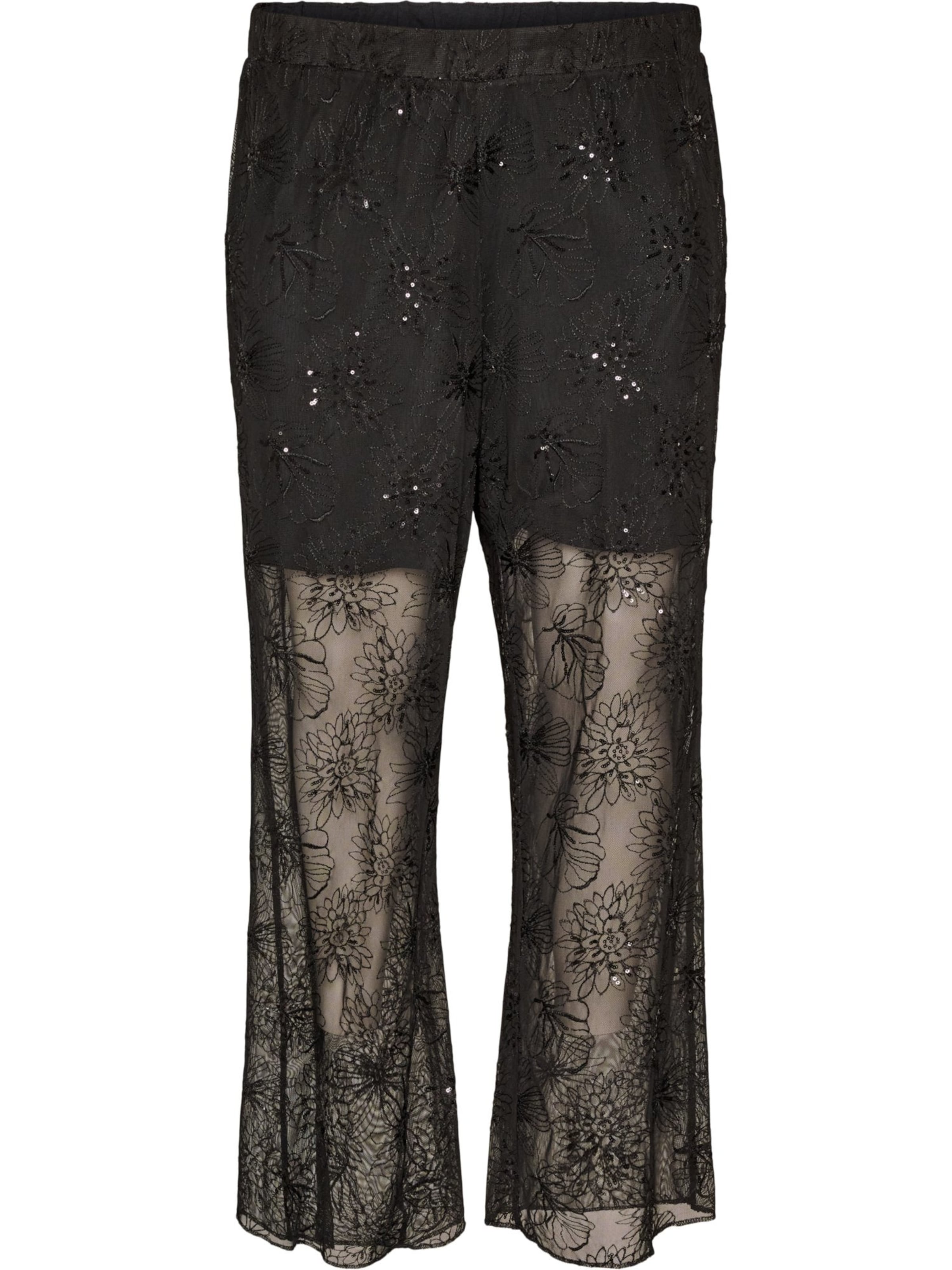 Zizzi Regular Hosen 'MASMIN' in Schwarz