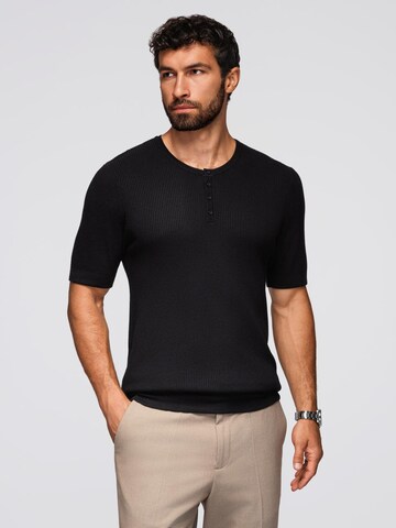 Ombre Shirt in Zwart: voorkant