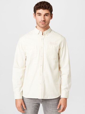 forét Regular fit Button Up Shirt 'BEAR' in White: front