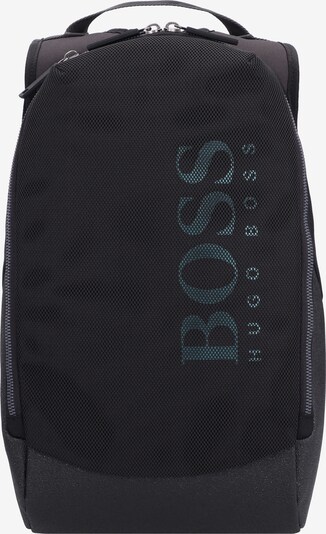 BOSS Sac à dos en pétrole / noir, Vue avec produit