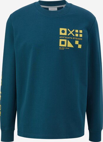 Sweat-shirt s.Oliver en bleu : devant