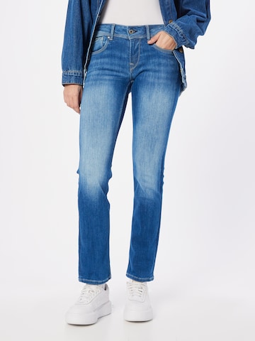 Pepe Jeans גזרת סלים ג'ינס 'Saturn' בכחול: מלפנים