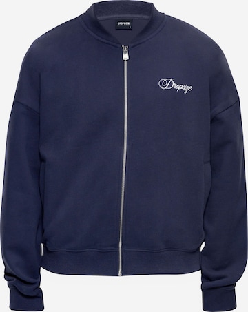 Giacca di felpa di Dropsize in blu: frontale