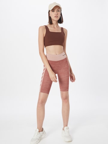 Hummel Skinny Sportbroek in Rood