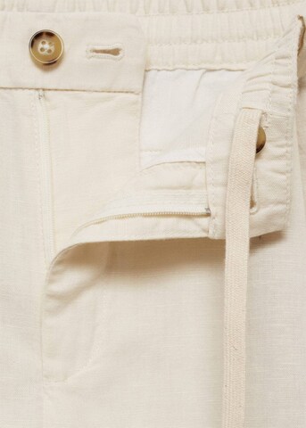 MANGO MAN Tapered Hose 'Romelino' in Weiß