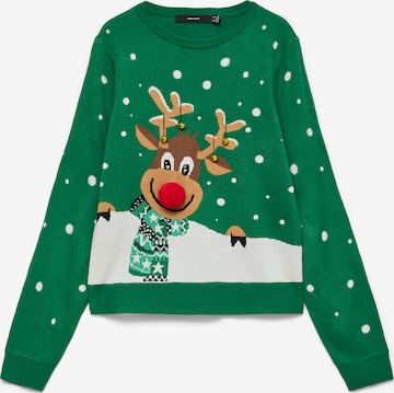 Pullover 'VMFROSTYDEER' di VERO MODA in verde: frontale