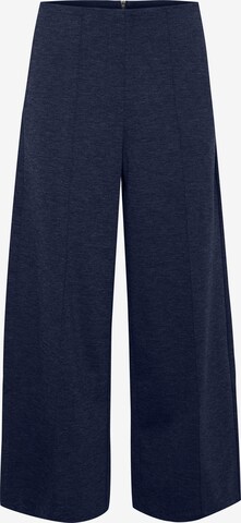 ICHI Wide leg Pants 'KATE' in Blue: front