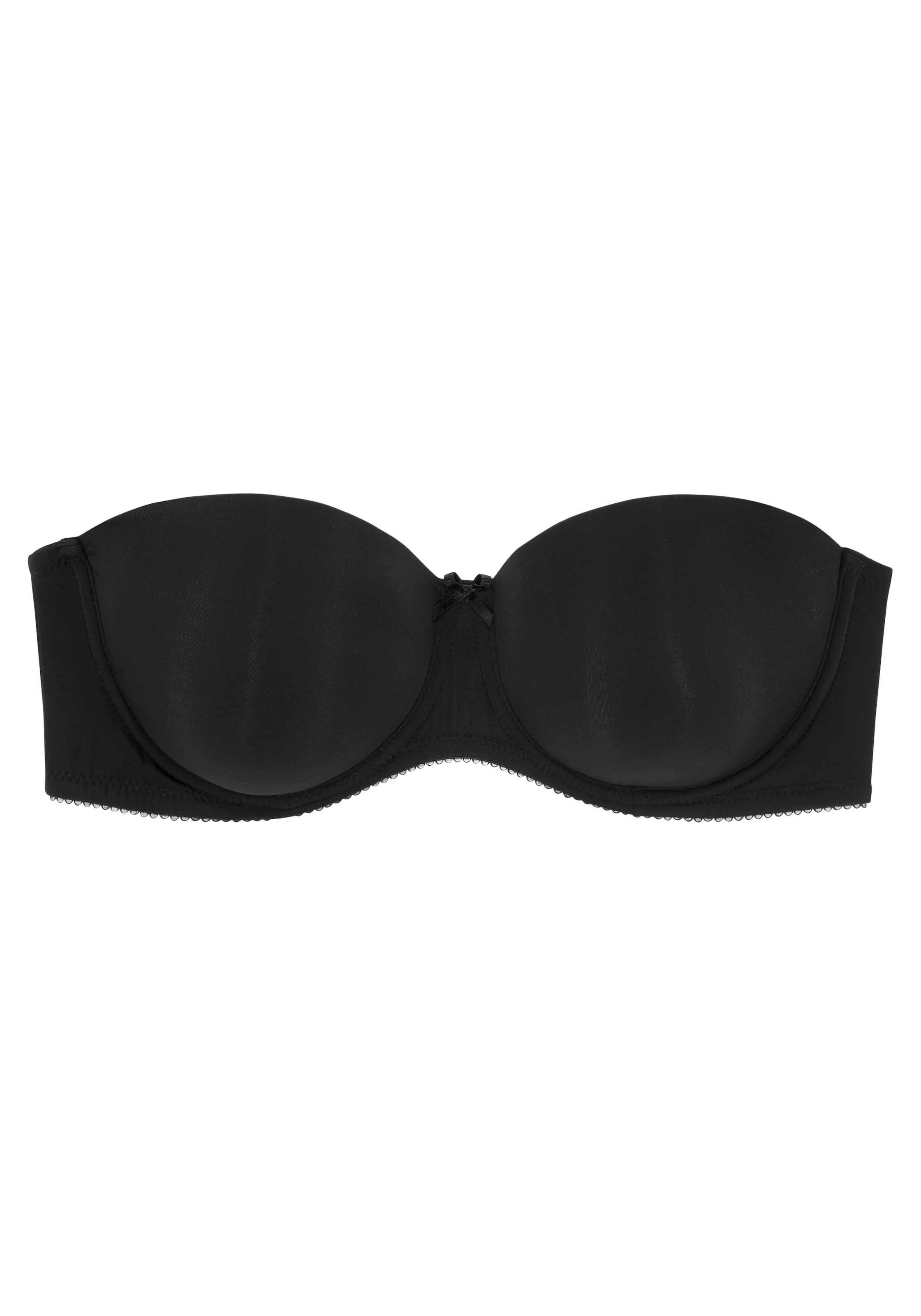 NUANCE Bez ramienok Podprsenka - Čierna: predná strana