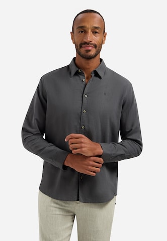 No Excess Regular fit Button Up Shirt in Grey: front
