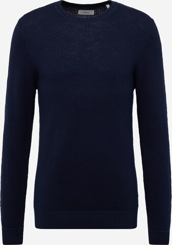 s.Oliver Pullover i blå: forside