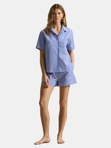 Pyjama ' Scallop Seersucker ' Polo Ralph Lauren en bleu : devant