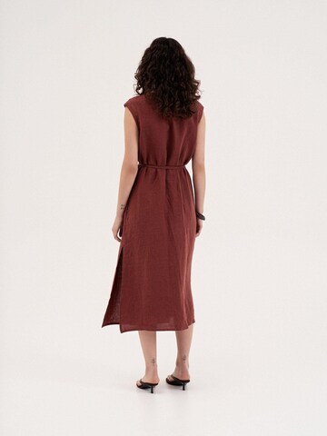 AmourLinen Jurk 'Aurora' in Bruin