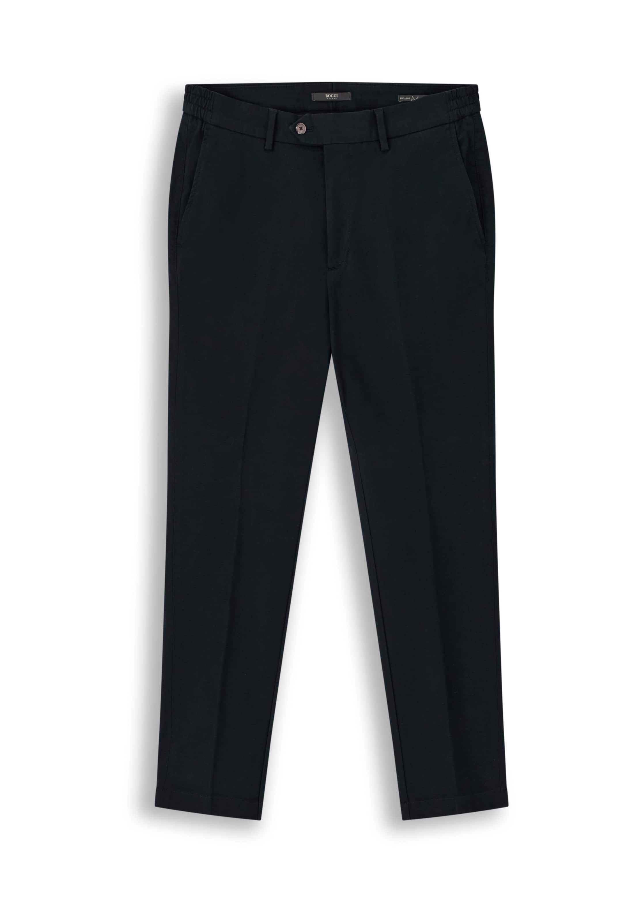Pantalon chino Boggi Milano en noir : devant