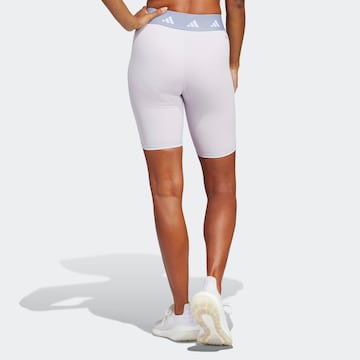 ADIDAS PERFORMANCE Skinny Sportshorts 'Techfit Bike' in Lila