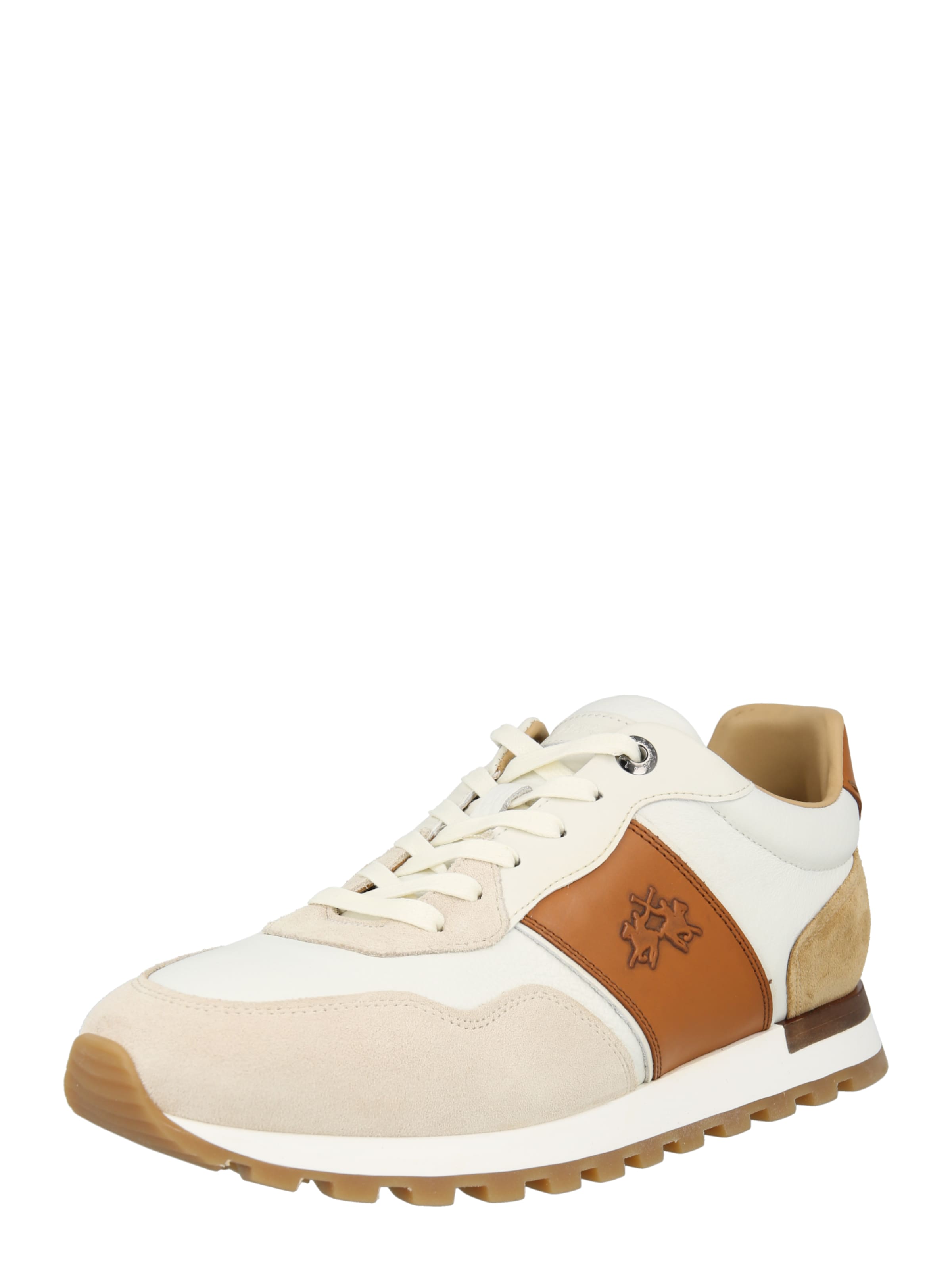 La Martina - Zapatillas deportivas bajas 'BLUBBER' en beige: frente