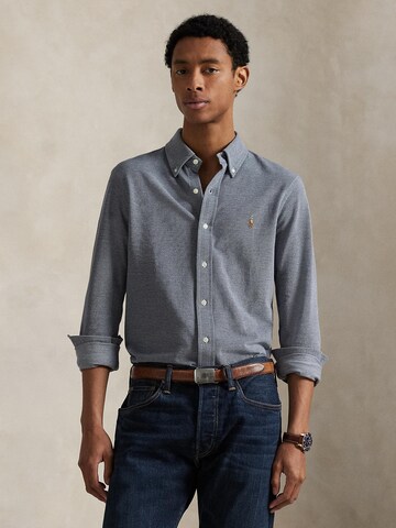 Polo Ralph Lauren Средняя посадка Рубашка в Синий: спереди