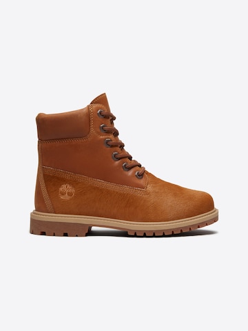 TIMBERLAND Šnurovacie členkové čižmy - Hnedá