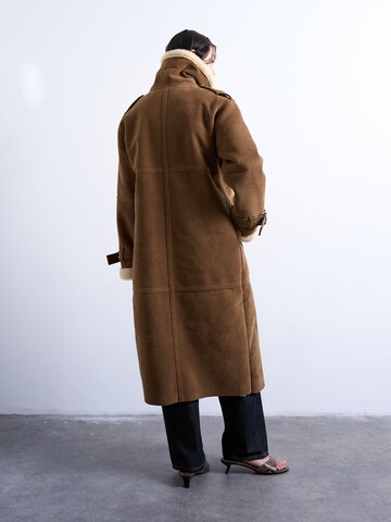 TOPSHOP Демисезонное пальто 'MELANIE' в Коричневый